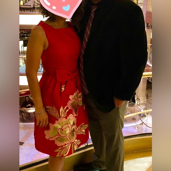 Ted Baker Dresses & Skirts - Ted Baker Red Floral Sleeveless Dress size 1